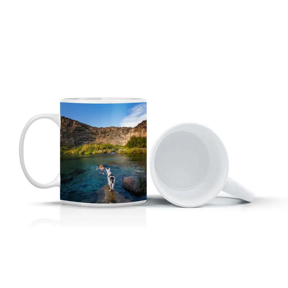 Border Collie Dog by Canyon River – Mugs