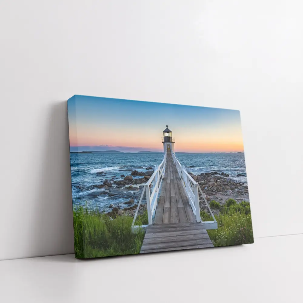 Marshall Point Lighthouse Coastal Sunset View – Wall Art