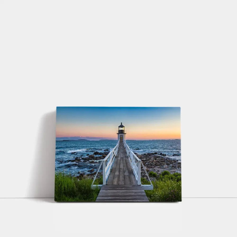 Marshall Point Lighthouse Coastal Sunset View – Wall Art