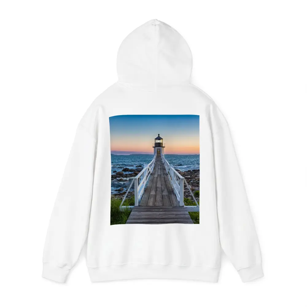 Marshall Point Lighthouse Coastal Sunset View – Hoodies