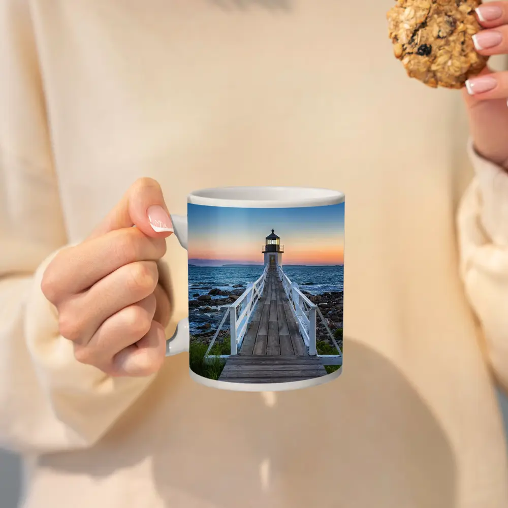Marshall Point Lighthouse Coastal Sunset View – Mugs