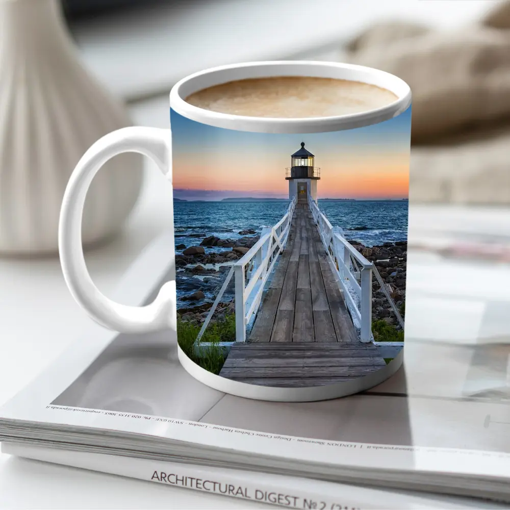 Marshall Point Lighthouse Coastal Sunset View – Mugs