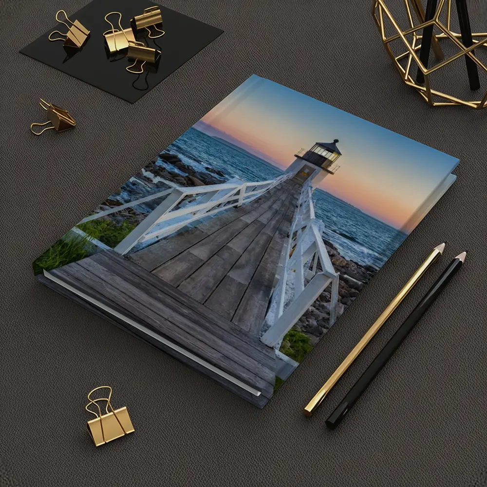 Marshall Point Lighthouse Coastal Sunset View – Notebooks