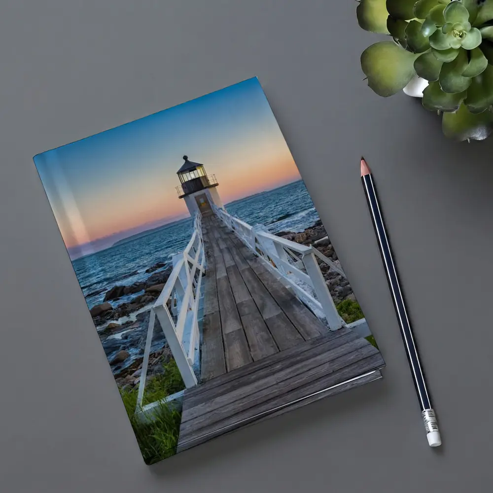 Marshall Point Lighthouse Coastal Sunset View – Notebooks