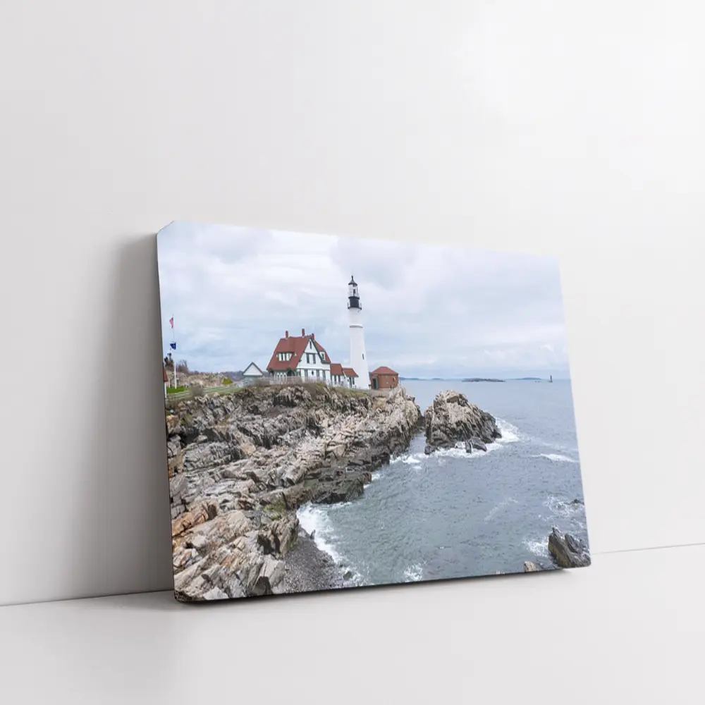 Portland Head Lighthouse Rocky Maine Coastline – Wall Art