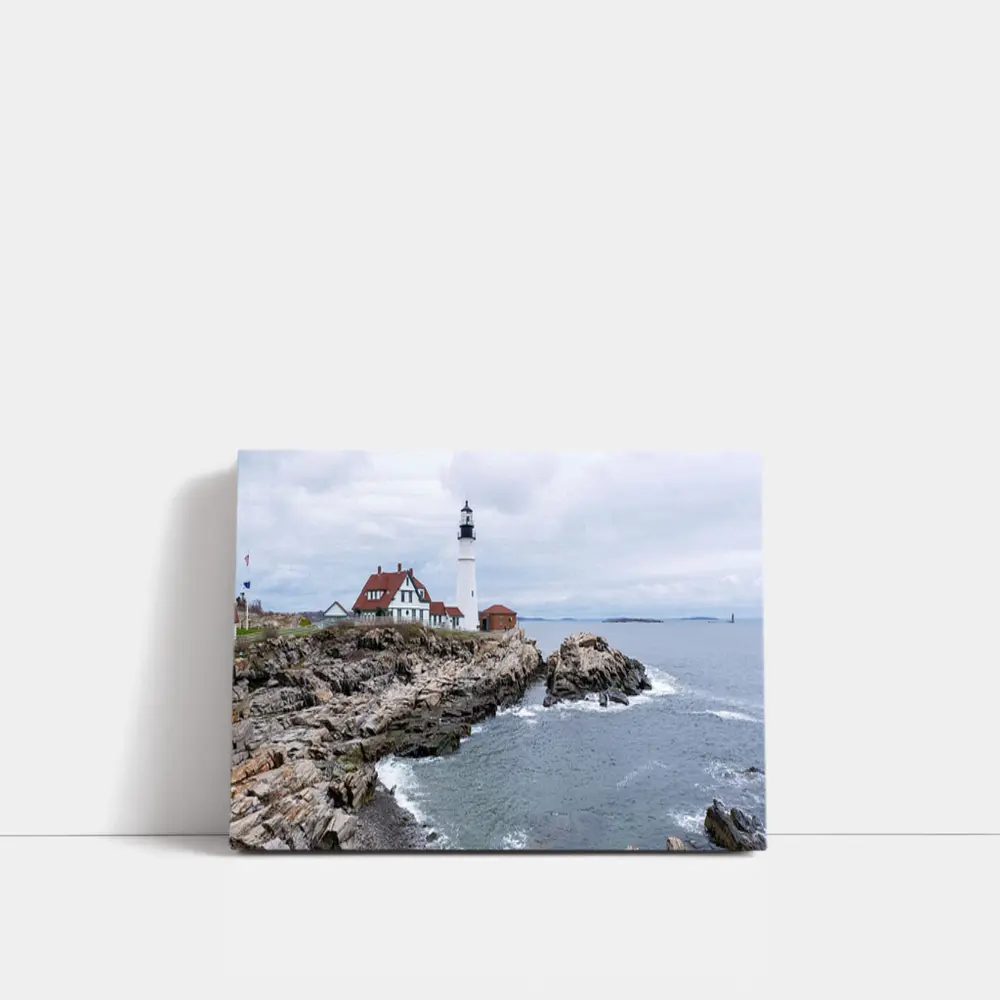 Portland Head Lighthouse Rocky Maine Coastline – Wall Art