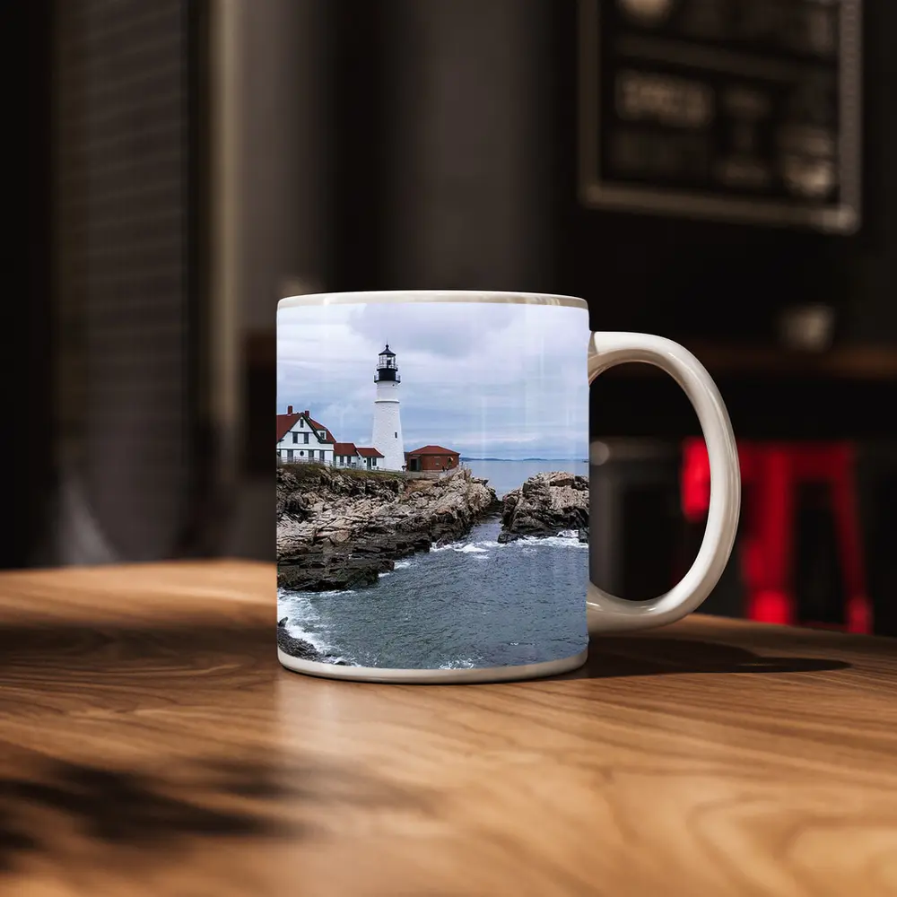 Portland Head Lighthouse Rocky Maine Coastline – Mugs