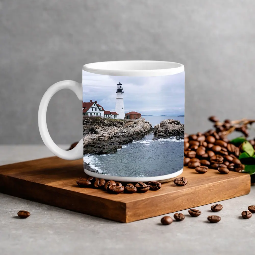 Portland Head Lighthouse Rocky Maine Coastline – Mugs