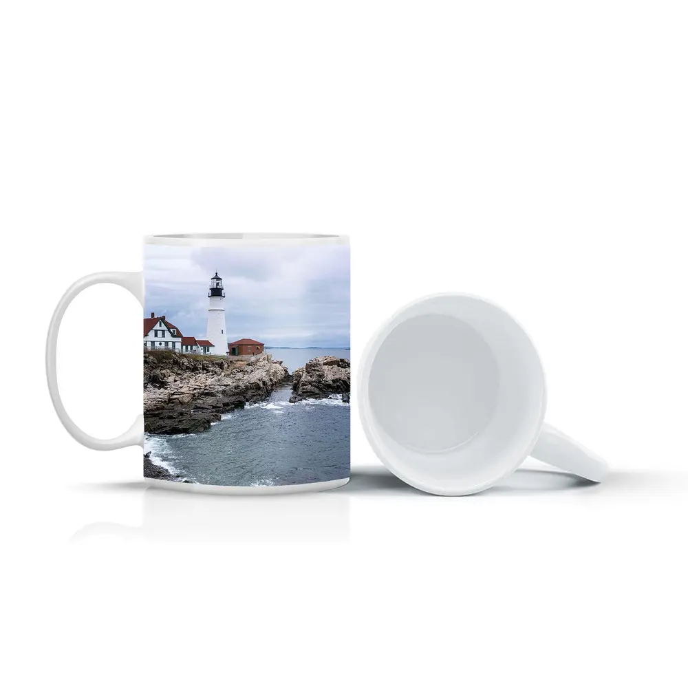 Portland Head Lighthouse Rocky Maine Coastline – Mugs