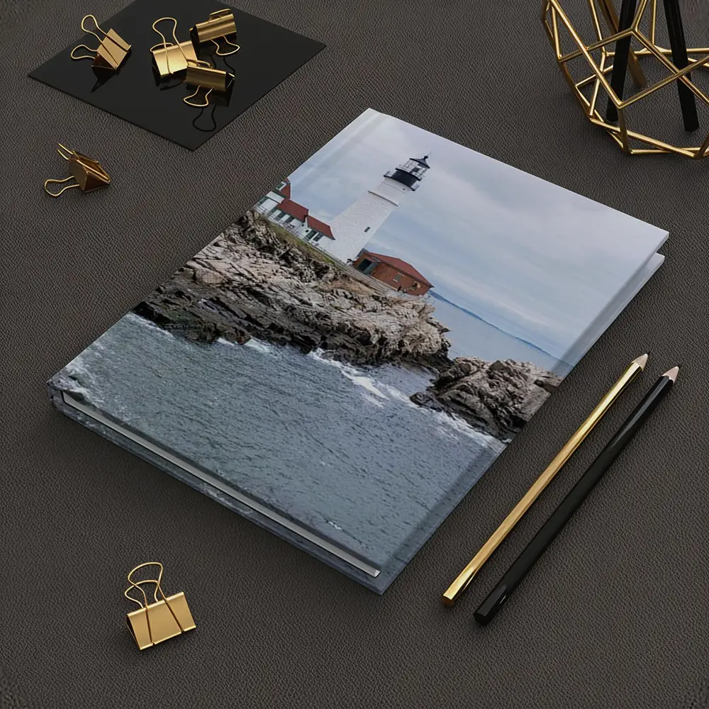 Portland Head Lighthouse Rocky Maine Coastline – Notebooks