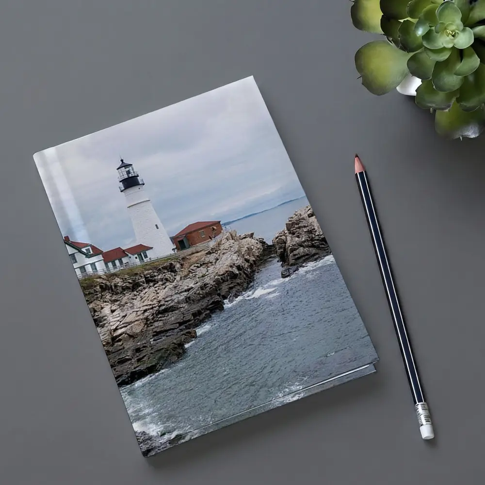 Portland Head Lighthouse Rocky Maine Coastline – Notebooks