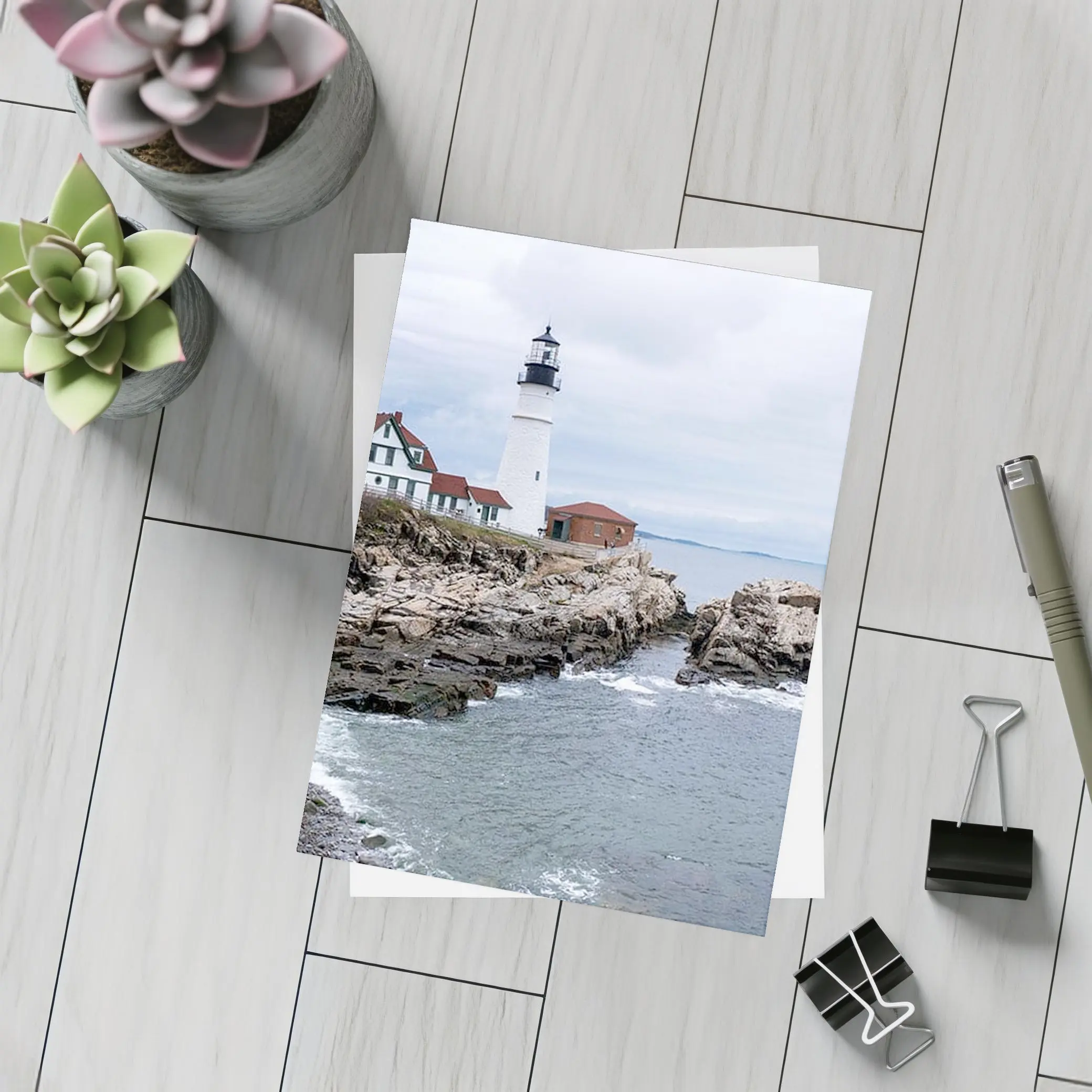 Portland Head Lighthouse Rocky Maine Coastline – Postcards