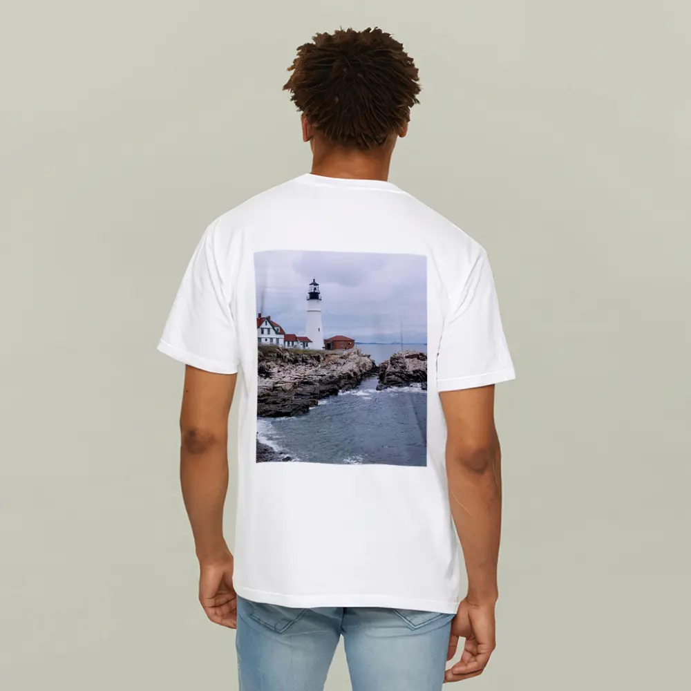Portland Head Lighthouse Rocky Maine Coastline – T-Shirts
