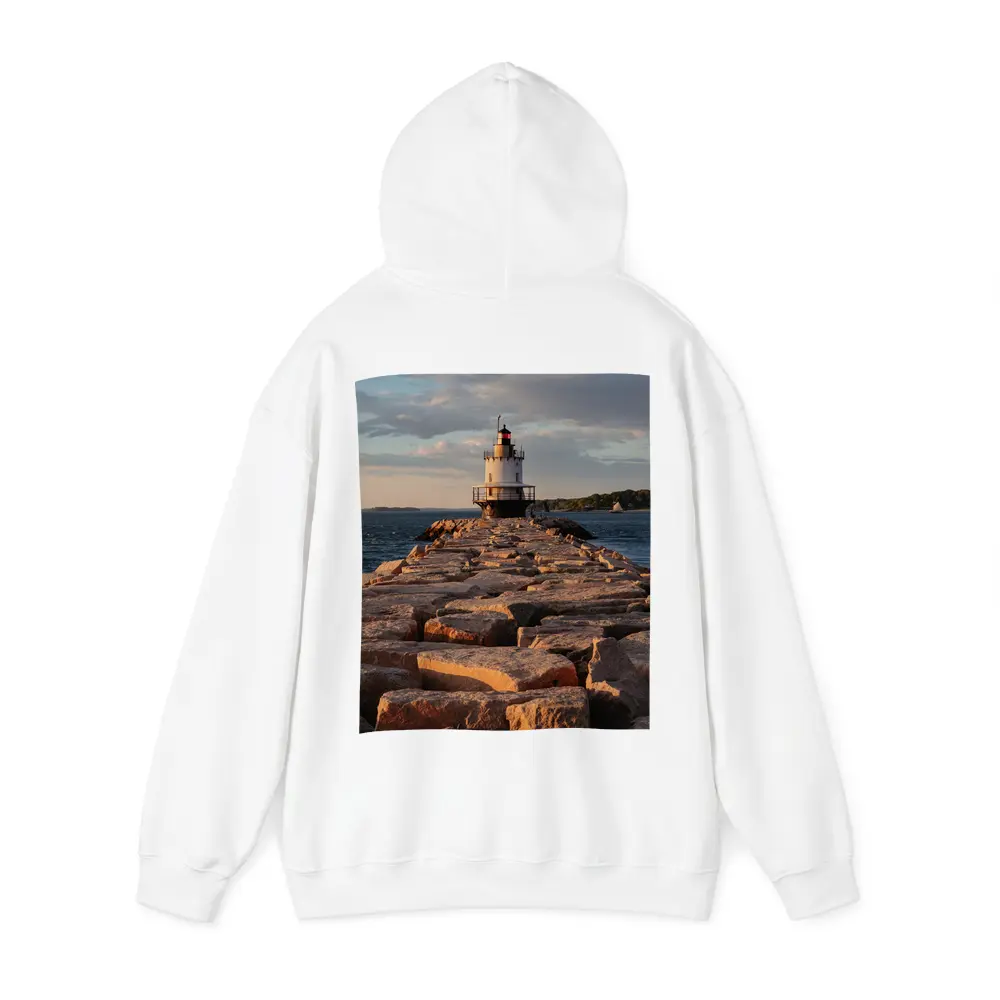 Spring Point Ledge Lighthouse Rocky Breakwater Maine – Hoodies