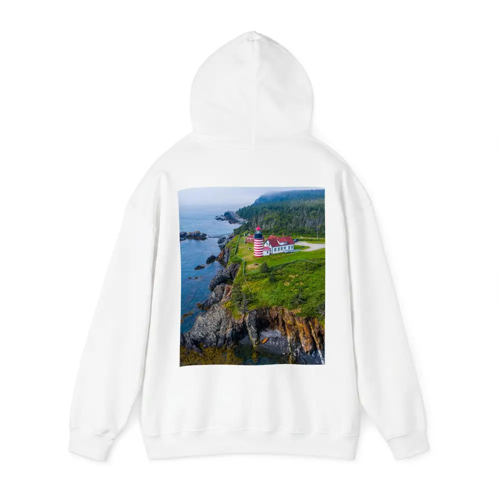 West Quoddy Head Lighthouse Rocky Maine Coast – Hoodies