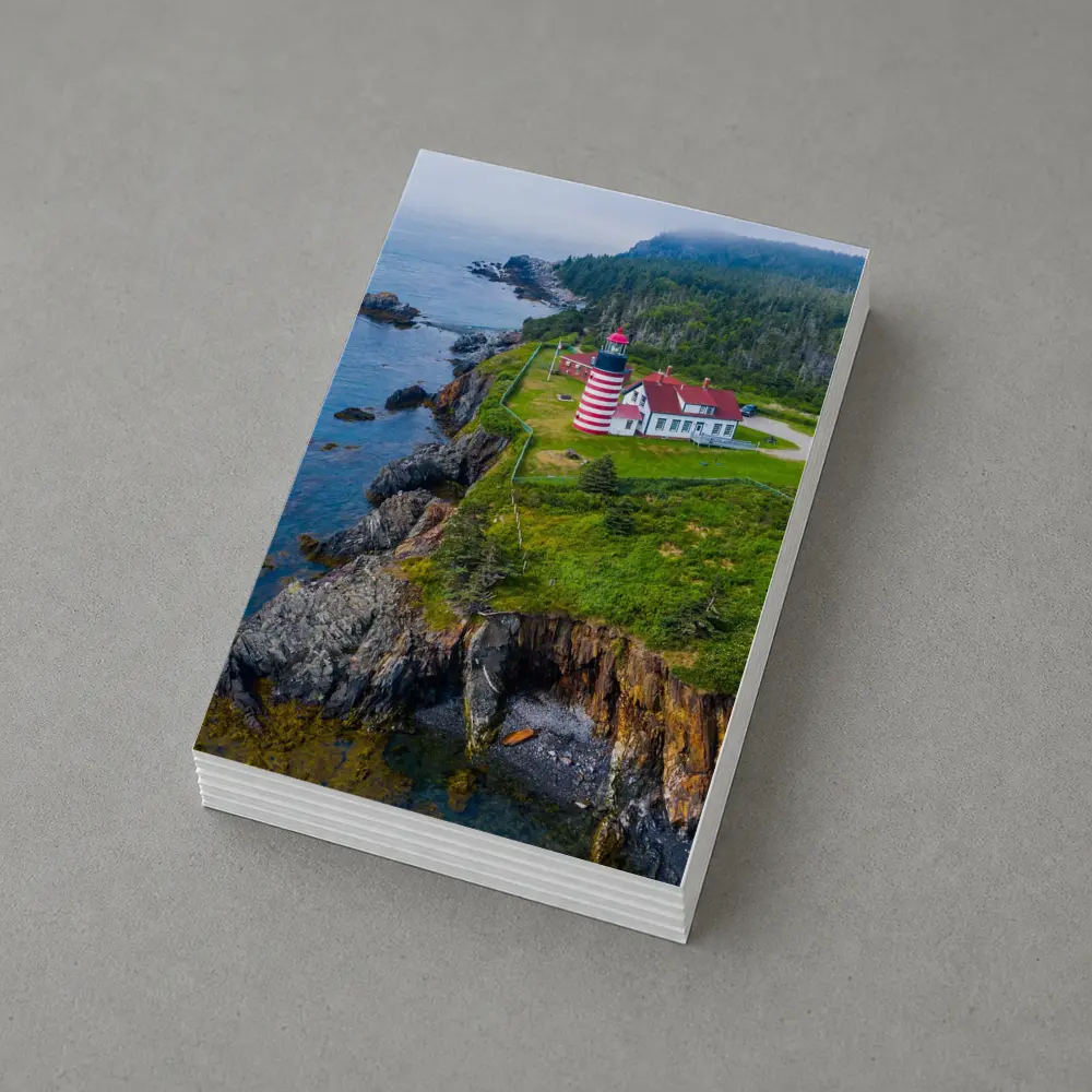 West Quoddy Head Lighthouse Rocky Maine Coast – Postcards