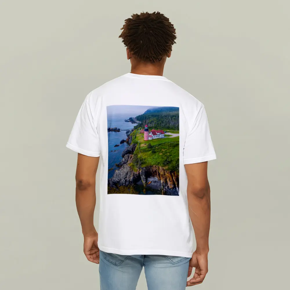 West Quoddy Head Lighthouse Rocky Maine Coast – T-Shirts