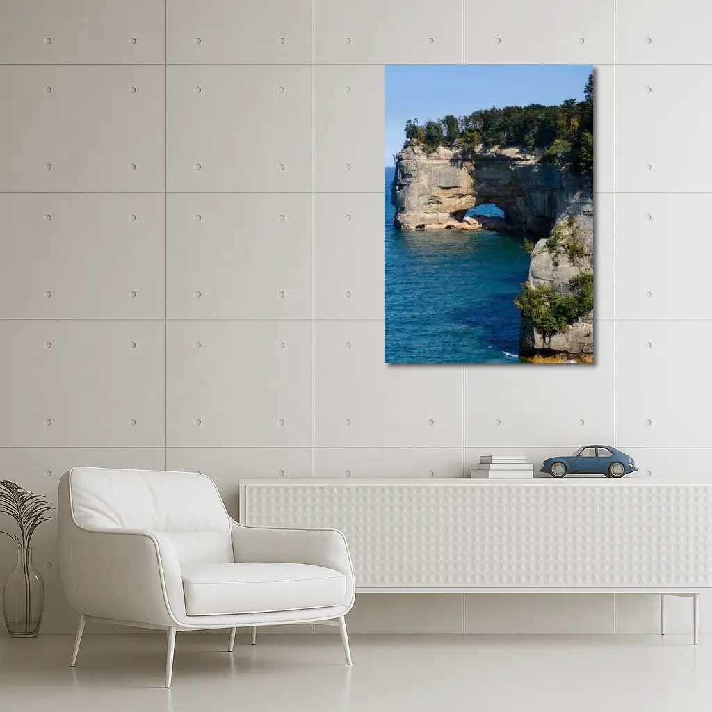 Pictured Rocks Arch Cliffs Lake Superior – Wall Art