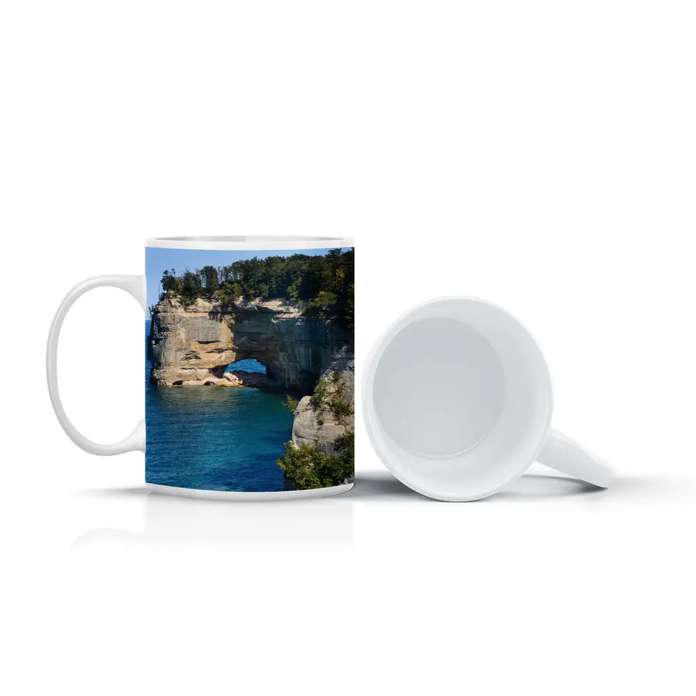 Pictured Rocks Arch Cliffs Lake Superior – Mugs