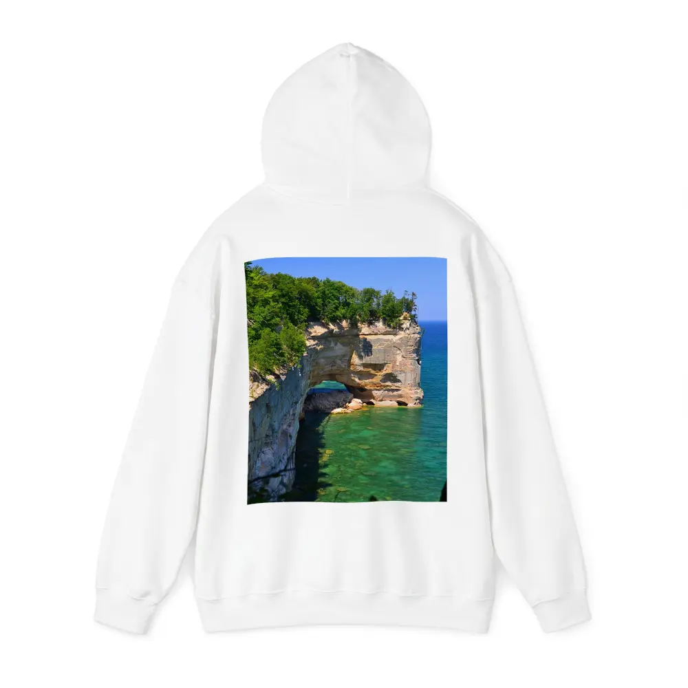 Pictured Rocks Arch Over Turquoise Lake Superior – Hoodies
