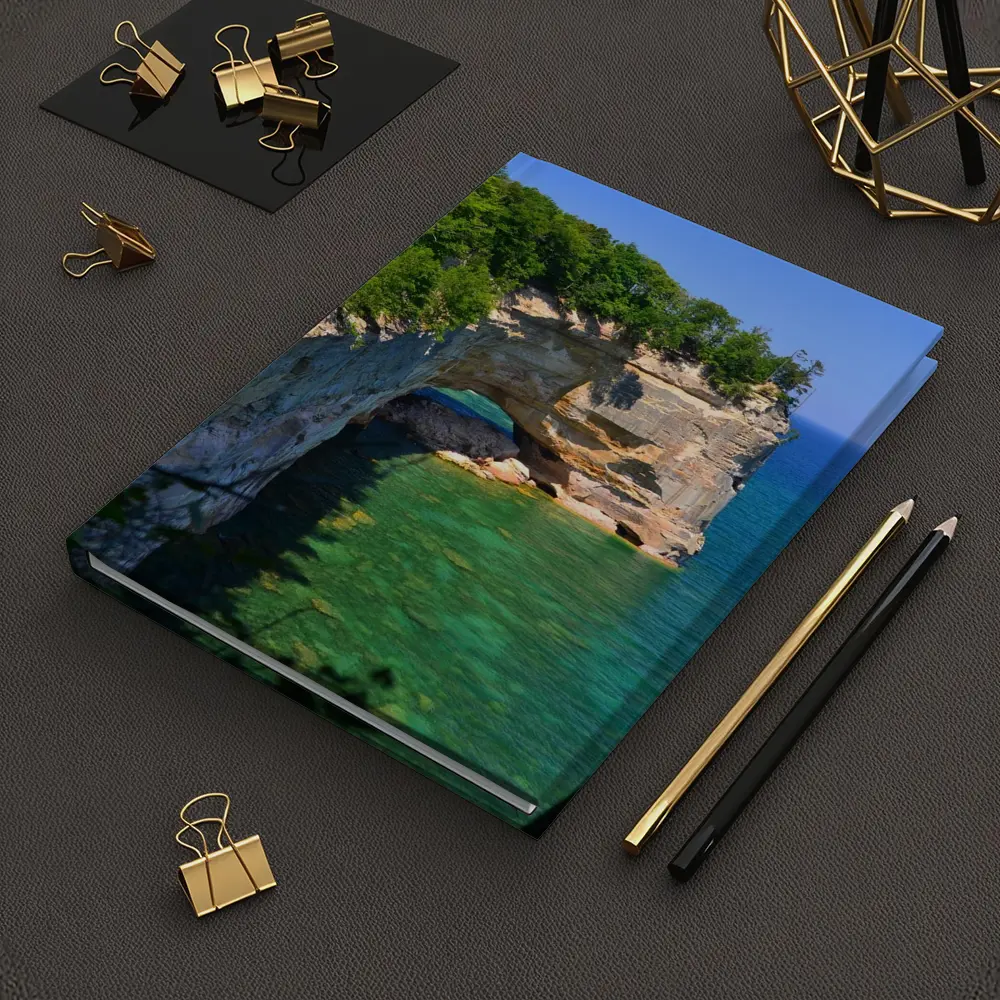 Pictured Rocks Arch Over Turquoise Lake Superior – Notebooks