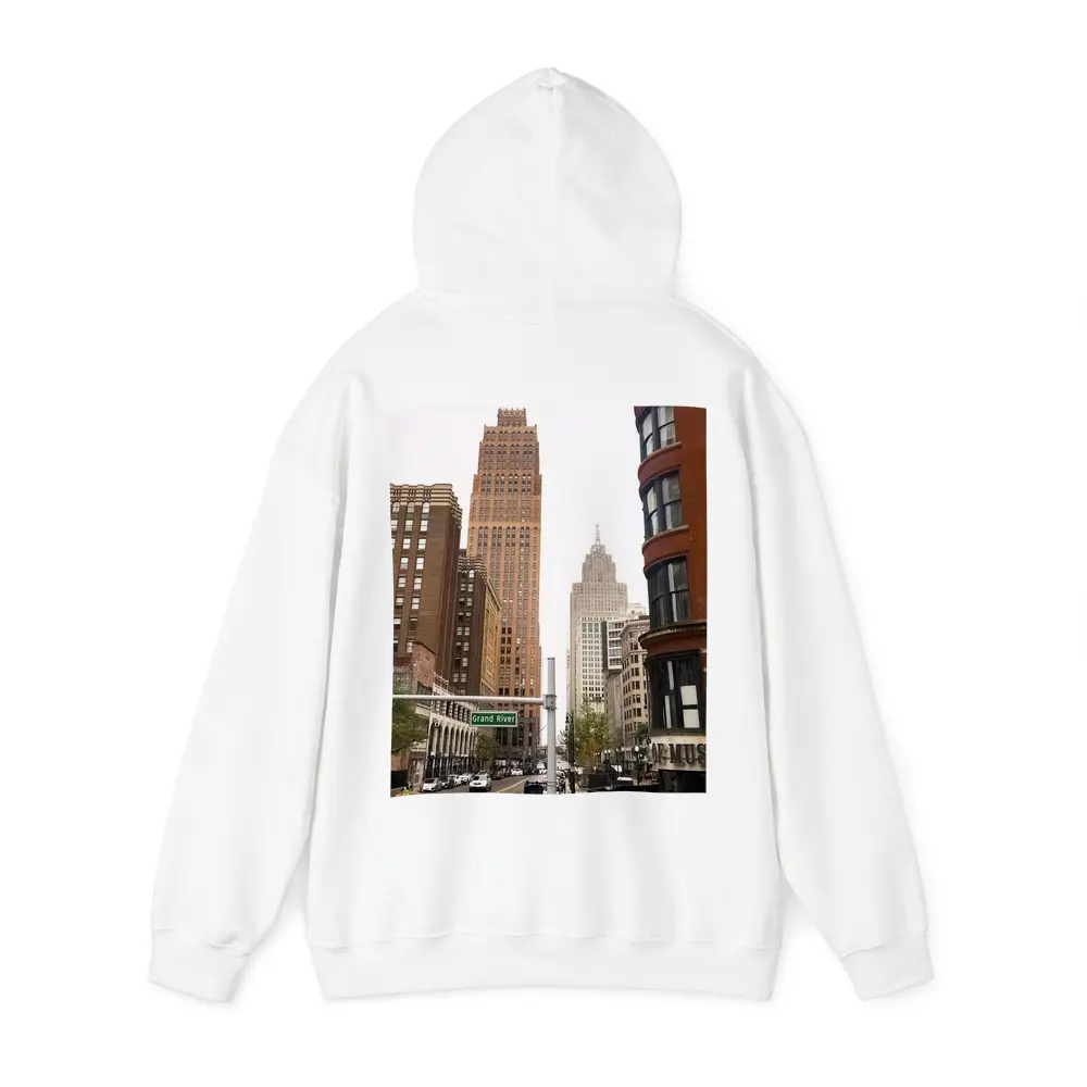 Grand River Avenue Detroit Downtown City Street – Hoodies