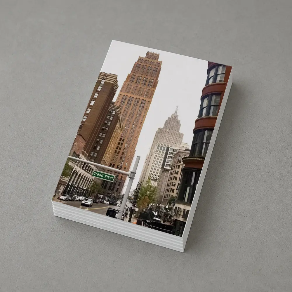 Grand River Avenue Detroit Downtown City Street – Postcards