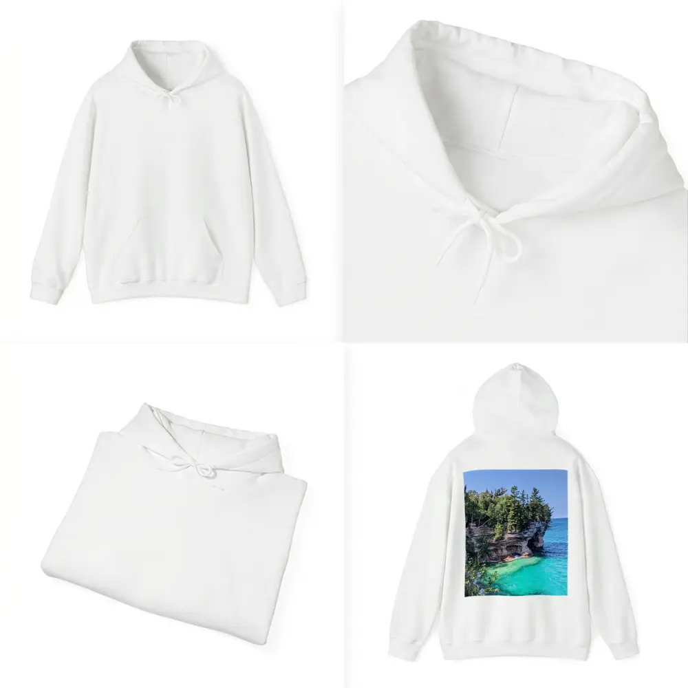 Turquoise Lake Superior Pictured Rocks Cliffs – Hoodies
