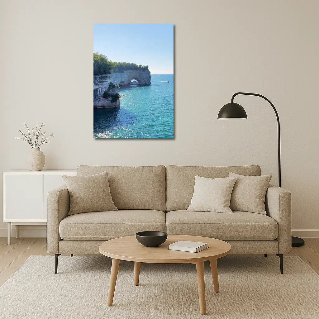 Pictured Rocks Arch Cliffs Lake Superior – Wall Art