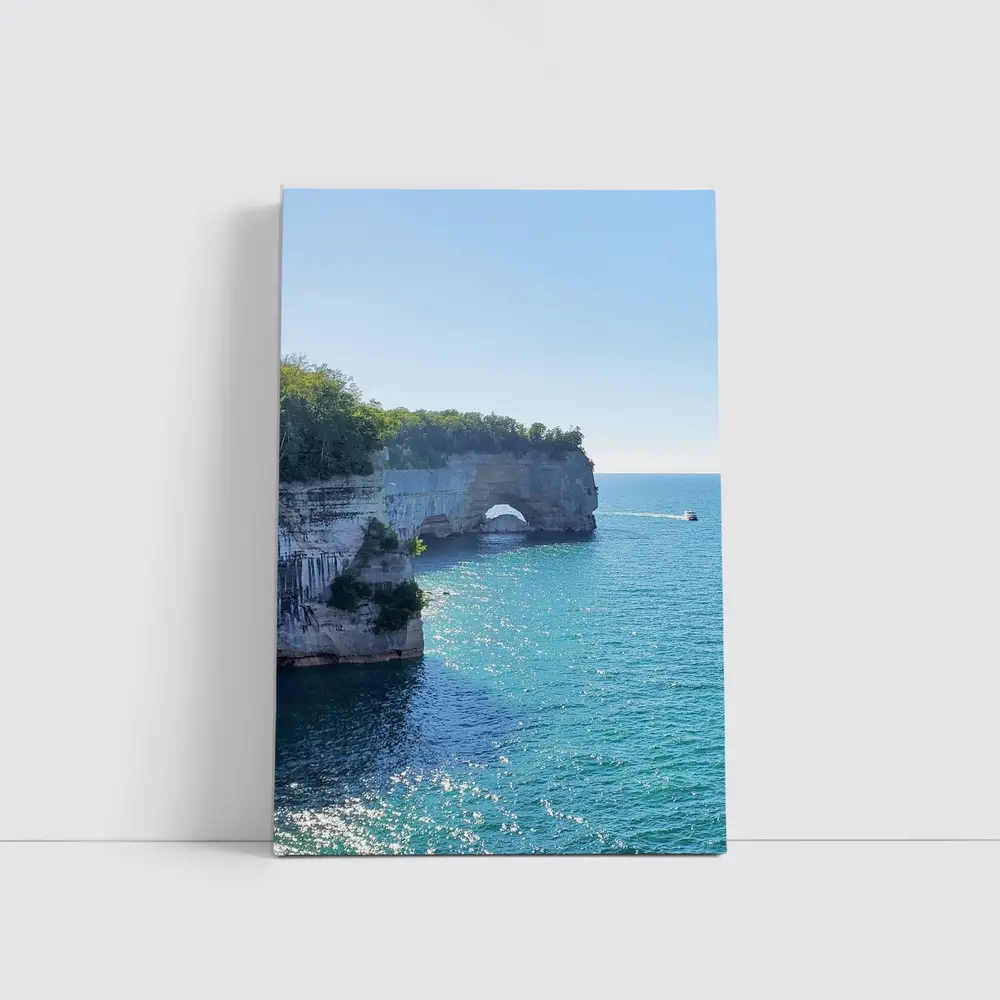 Pictured Rocks Arch Cliffs Lake Superior – Wall Art