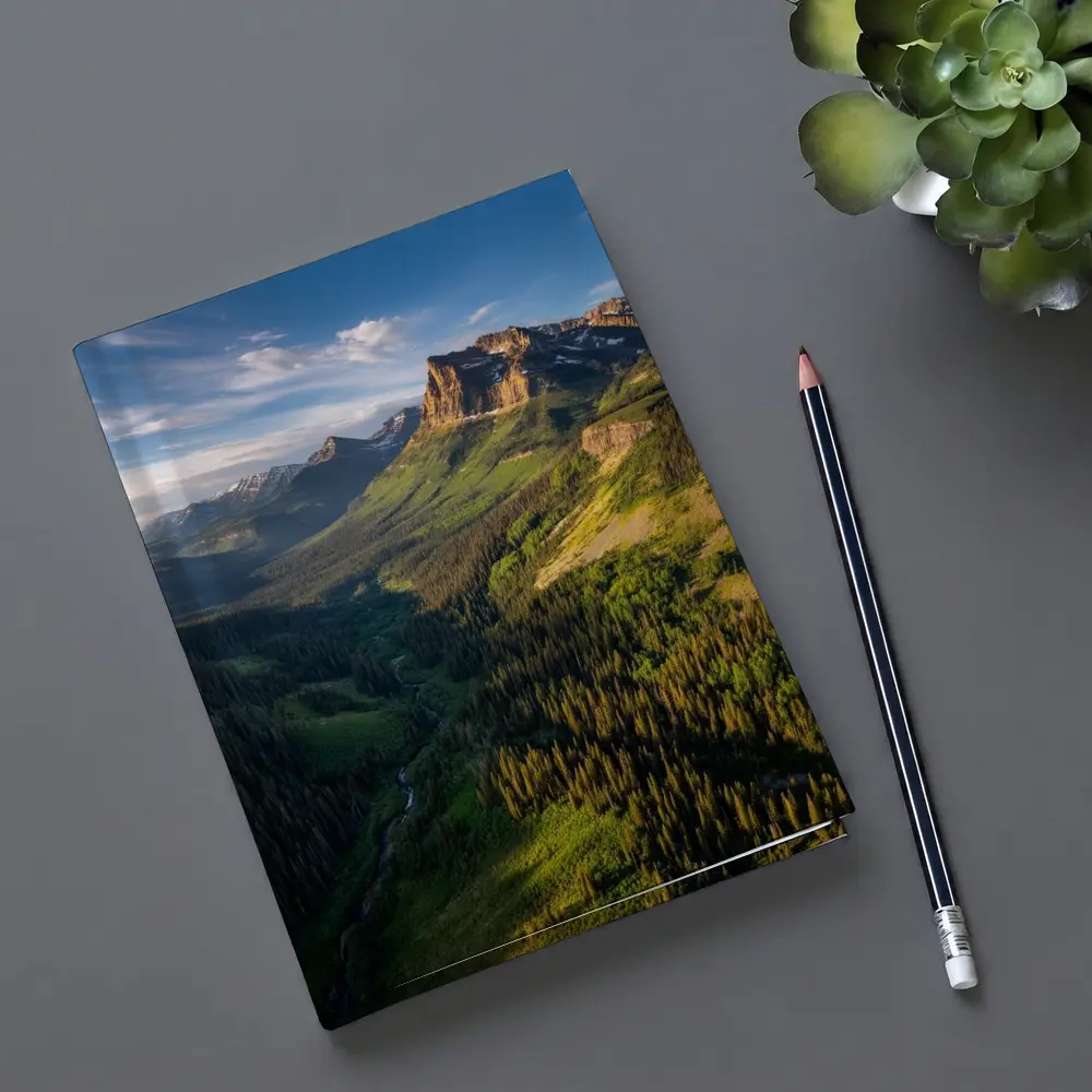 Rocky Mountain Valley Forest Aerial Landscape – Notebooks