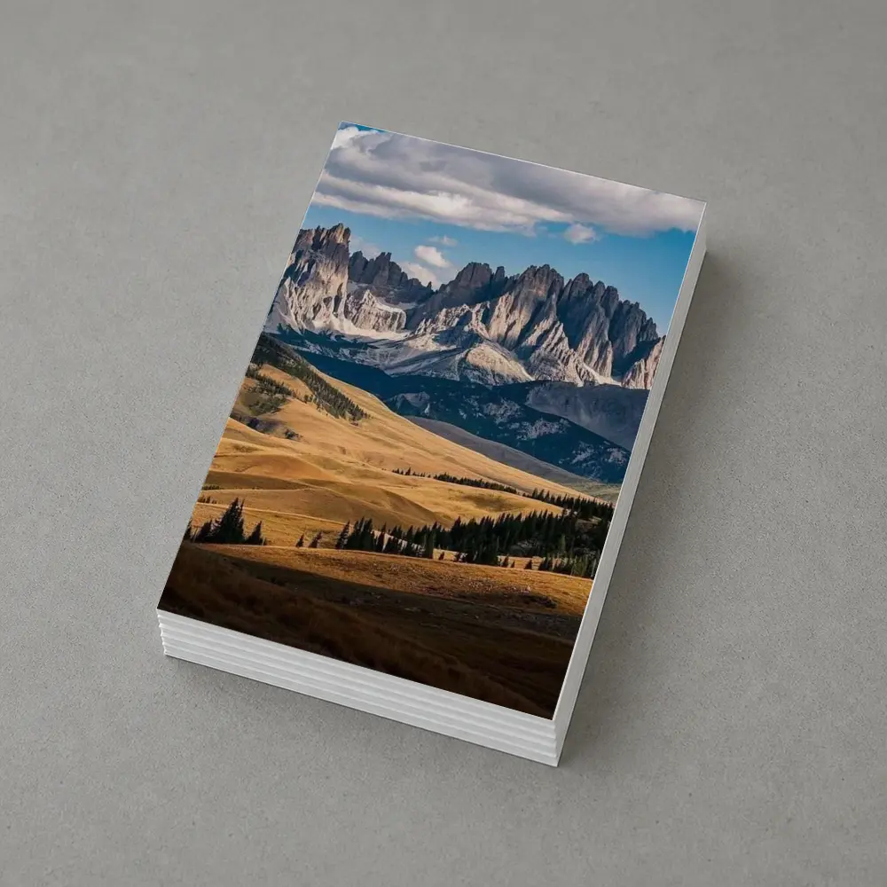 Dolomites Rocky Peaks Golden Rolling Hills – Postcards