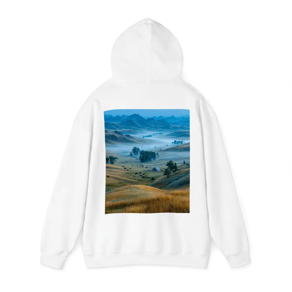 Misty Prairie Valley Rolling Hills Bison – Hoodies