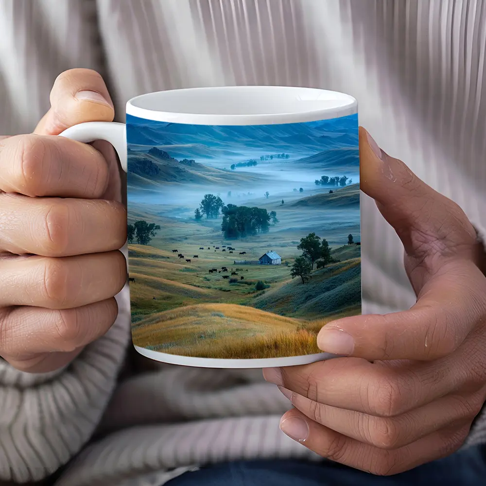 Misty Prairie Valley Rolling Hills Bison – Mugs