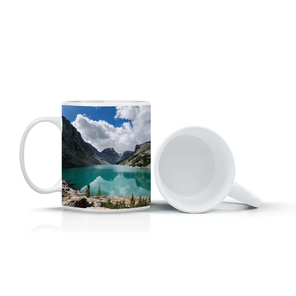 Turquoise Alpine Lake Rocky Mountain Landscape – Mugs