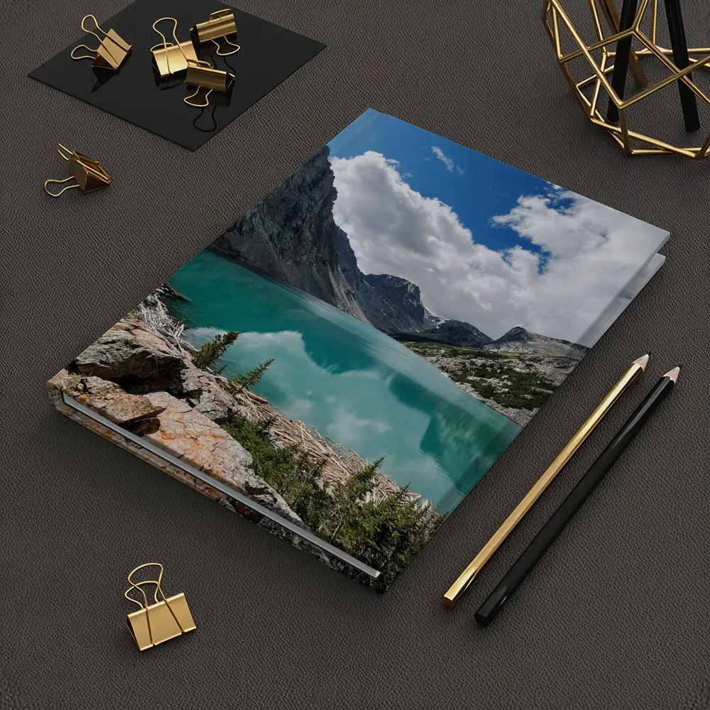 Turquoise Alpine Lake Rocky Mountain Landscape – Notebooks