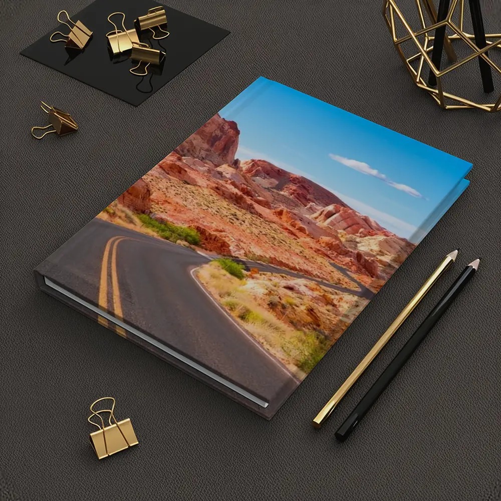 Desert Road Through Red Rock Canyon – Notebooks