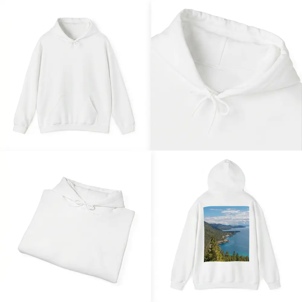 Lake Tahoe Blue Water Pine Forest View – Hoodies