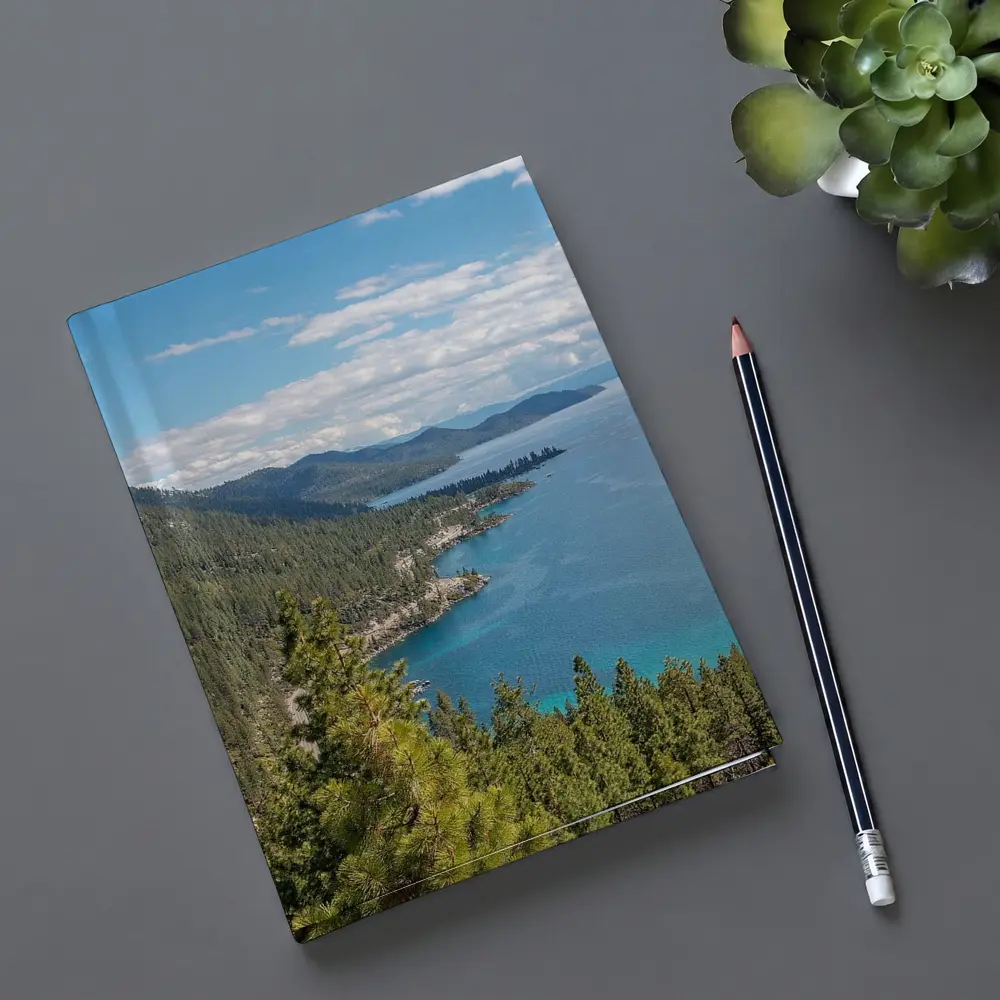 Lake Tahoe Blue Water Pine Forest View – Notebooks