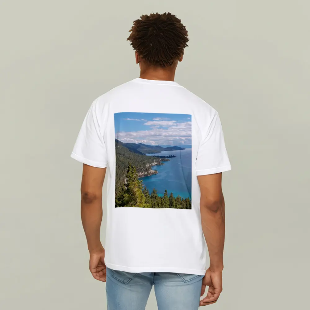 Lake Tahoe Blue Water Pine Forest View – T-Shirts