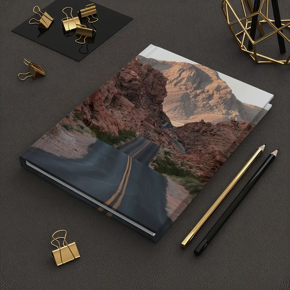 Desert Road Through Red Rock Canyon – Notebooks