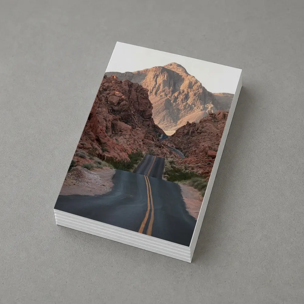 Desert Road Through Red Rock Canyon – Postcards