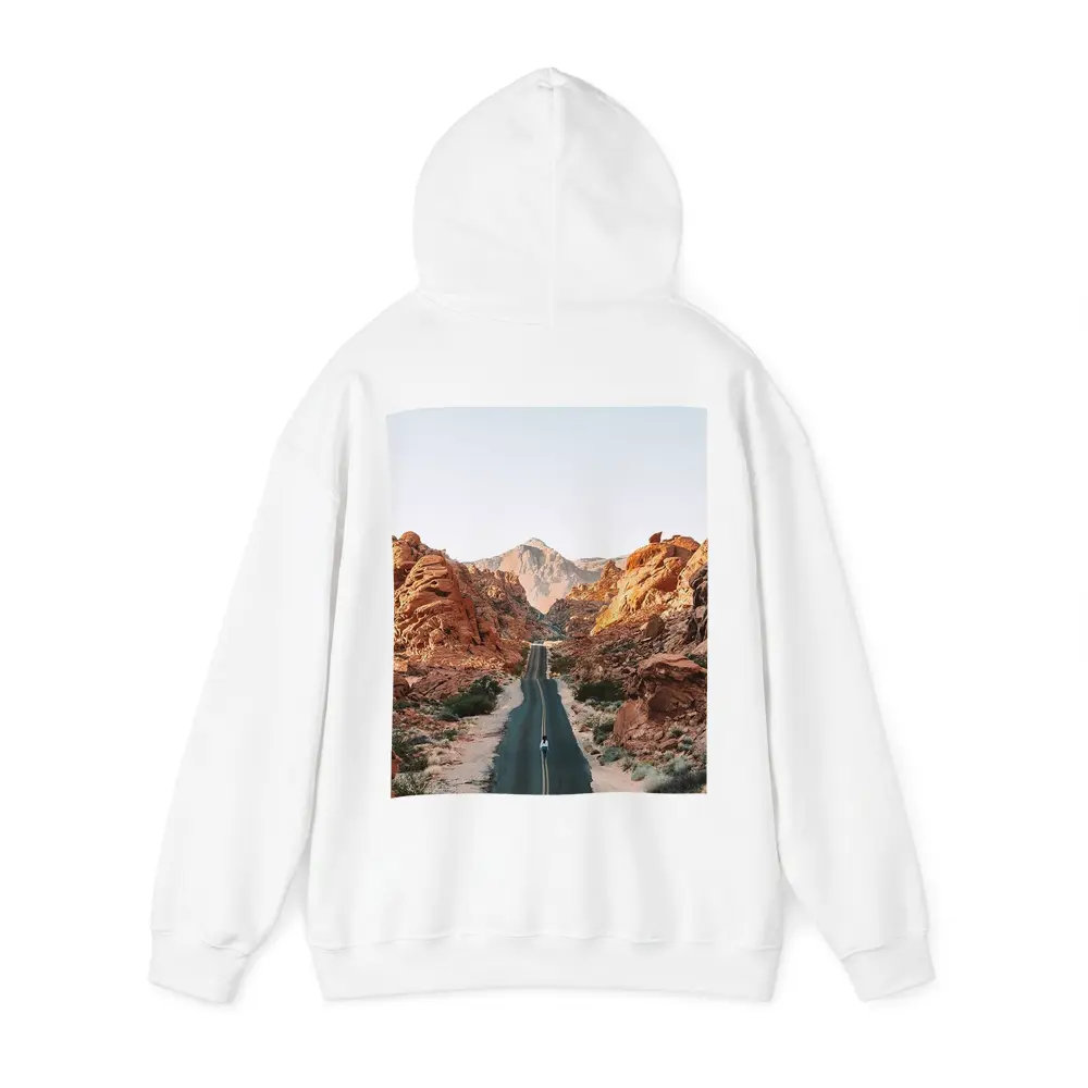 Desert Road Through Red Rock Canyon – Hoodies
