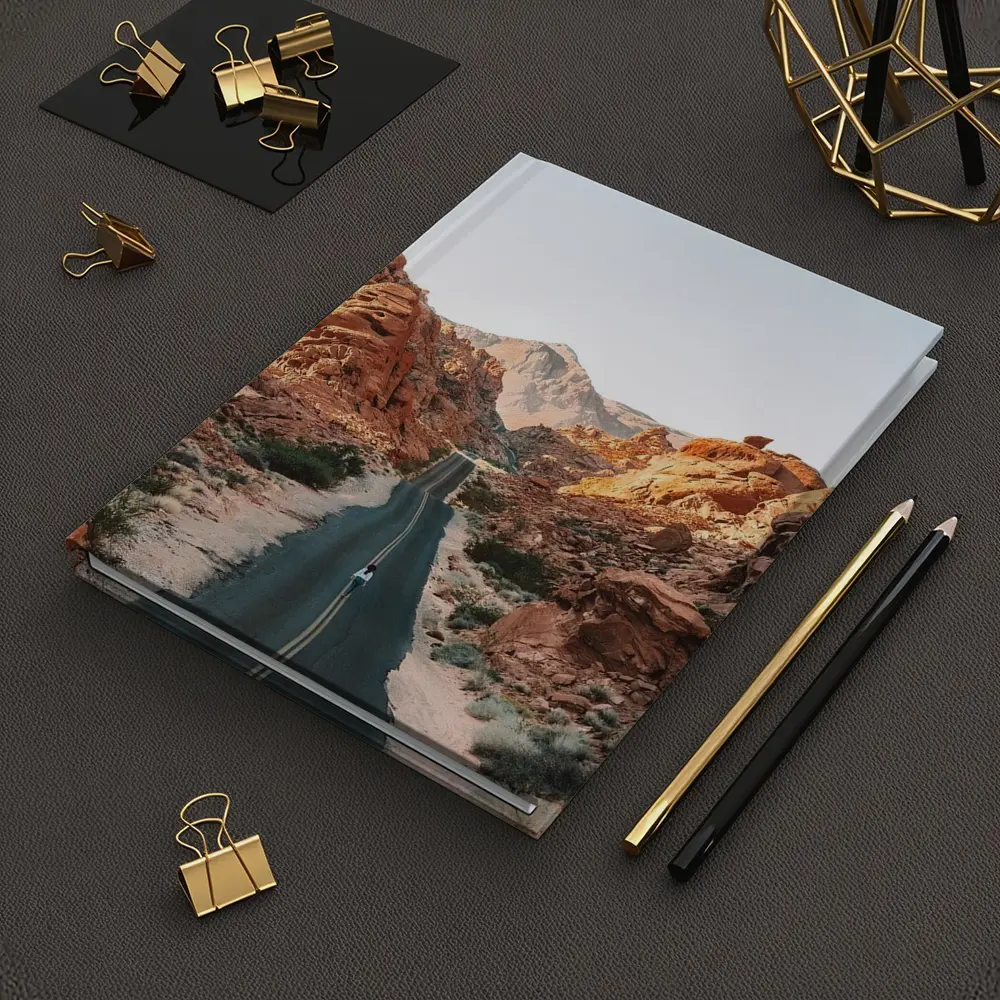 Desert Road Through Red Rock Canyon – Notebooks