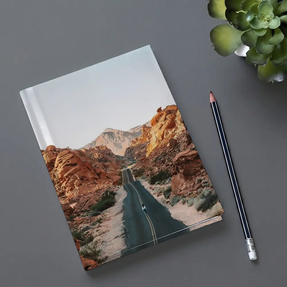 Desert Road Through Red Rock Canyon – Notebooks