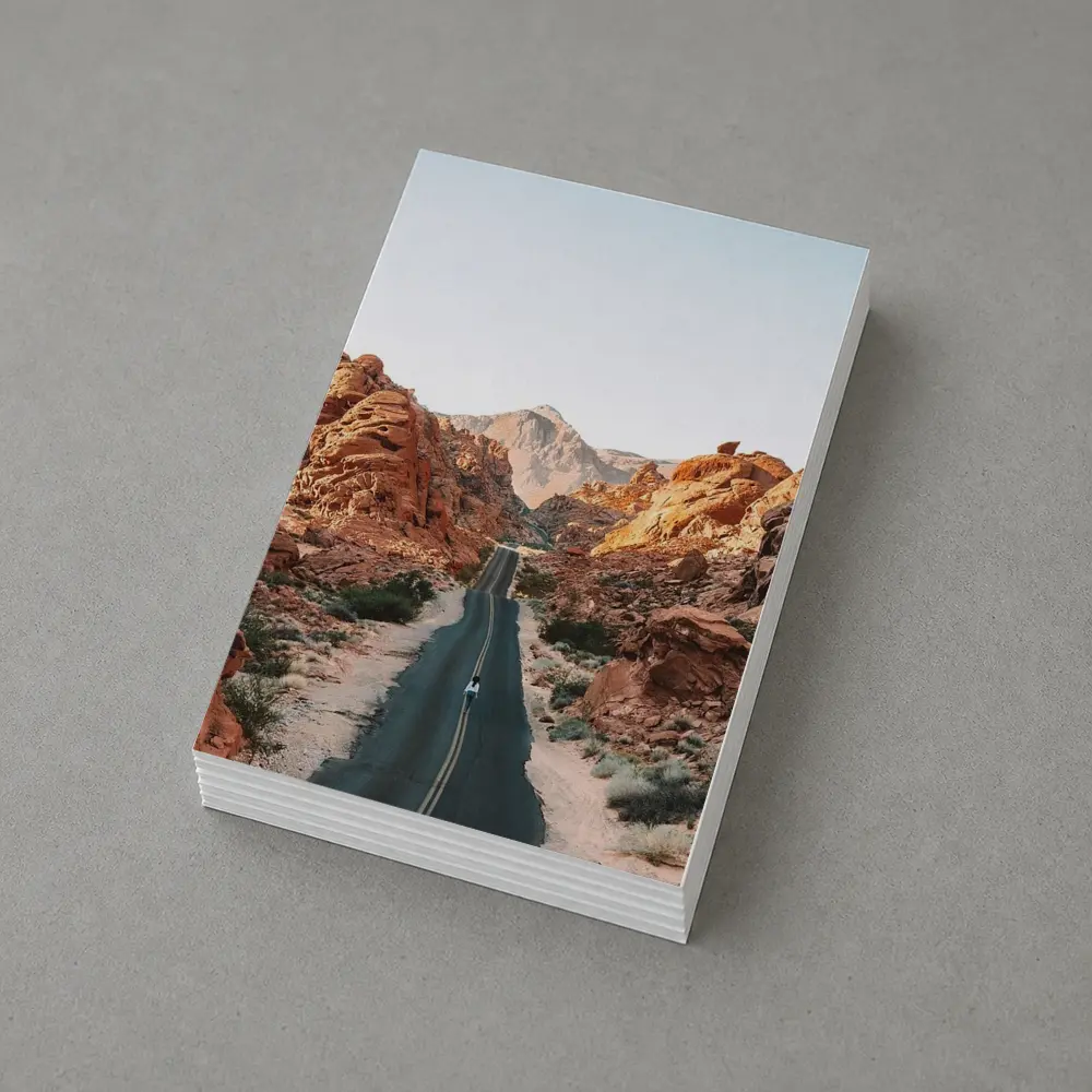Desert Road Through Red Rock Canyon – Postcards