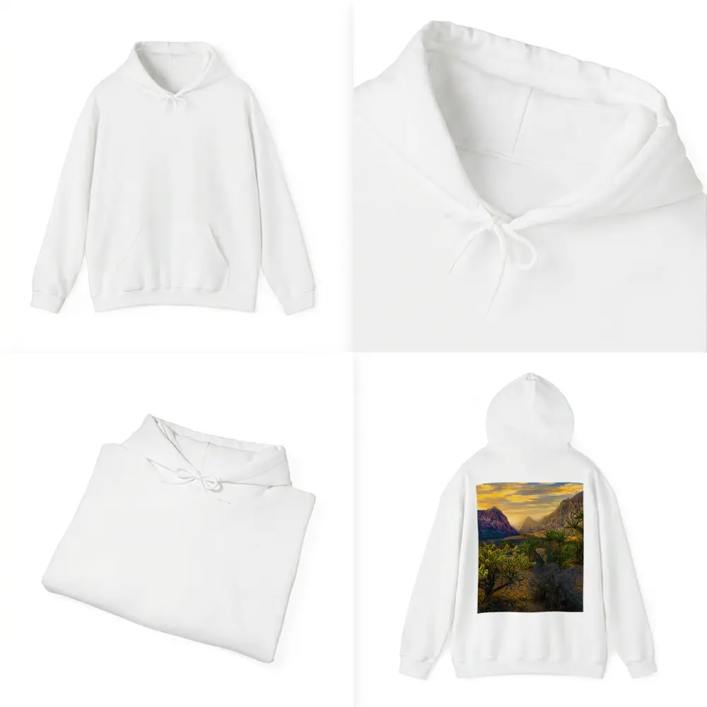 Red Rock Canyon Desert Sunset Landscape – Hoodies