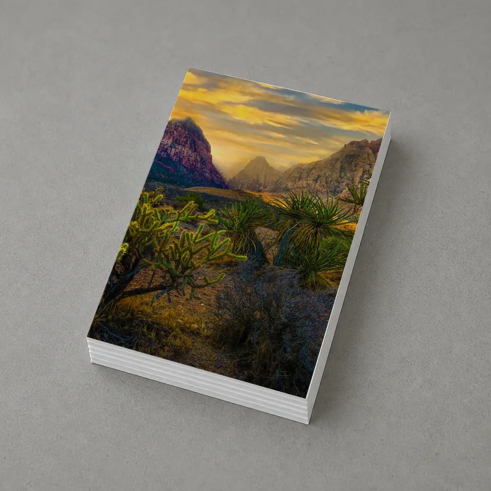 Red Rock Canyon Desert Sunset Landscape – Postcards