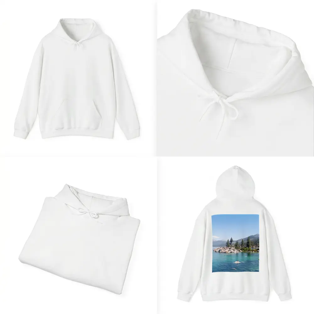 Lake Tahoe Clear Water Mountains Pine Trees – Hoodies