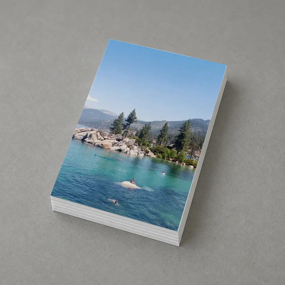 Lake Tahoe Clear Water Mountains Pine Trees – Postcards